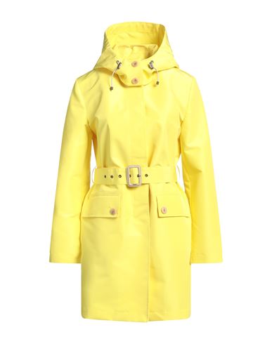 Sealup Woman Overcoat & Trench Coat Yellow Size 4 Polyester