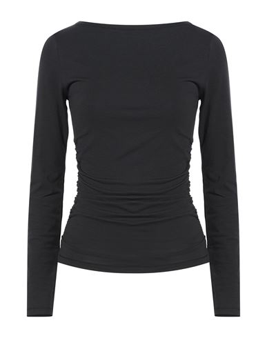Woman Top Charcoal Size M Cotton, Modal, Elastane