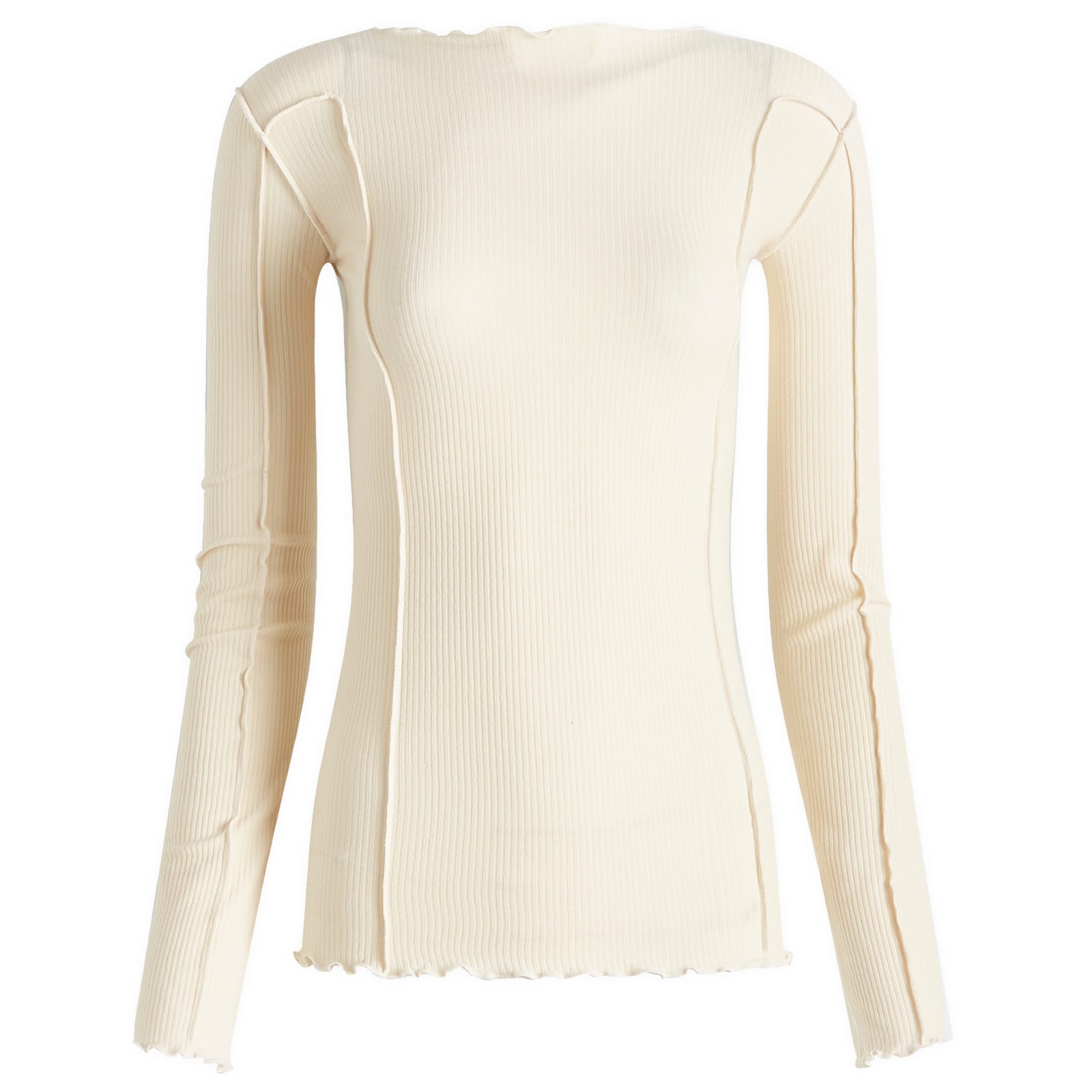 Women's Omato Long Sleeve Top in Off White