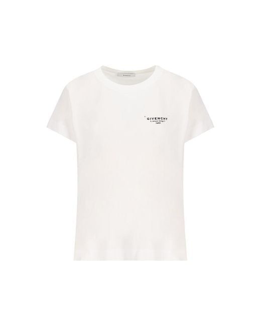 T-shirt in Cotton with Stamp Print
