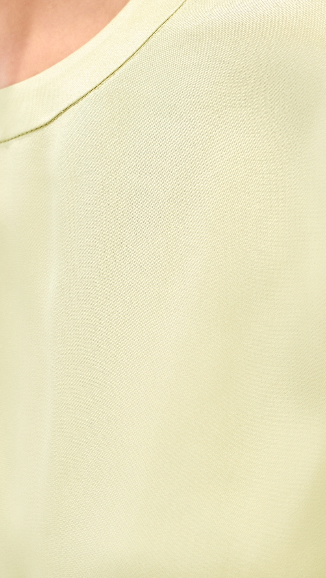 Chandler Satin Tee Honeydew