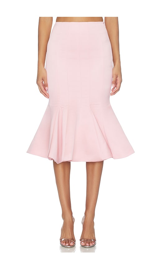 Prabal Gurung Seamed Trumpet Skirt in Light Pink. 4 also