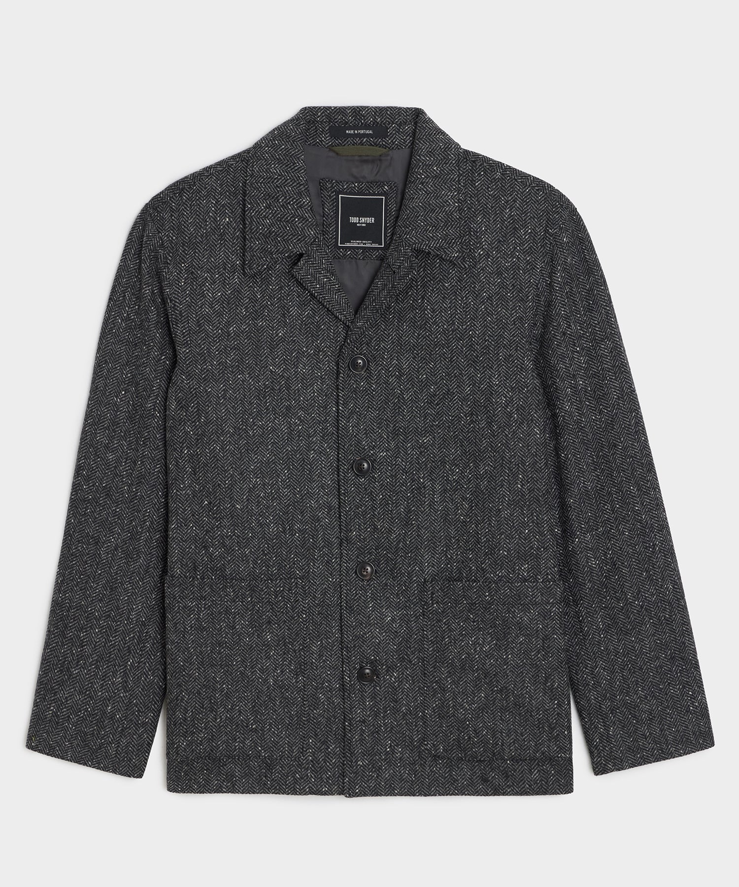 Italian Wool Herringbone Chore Coat