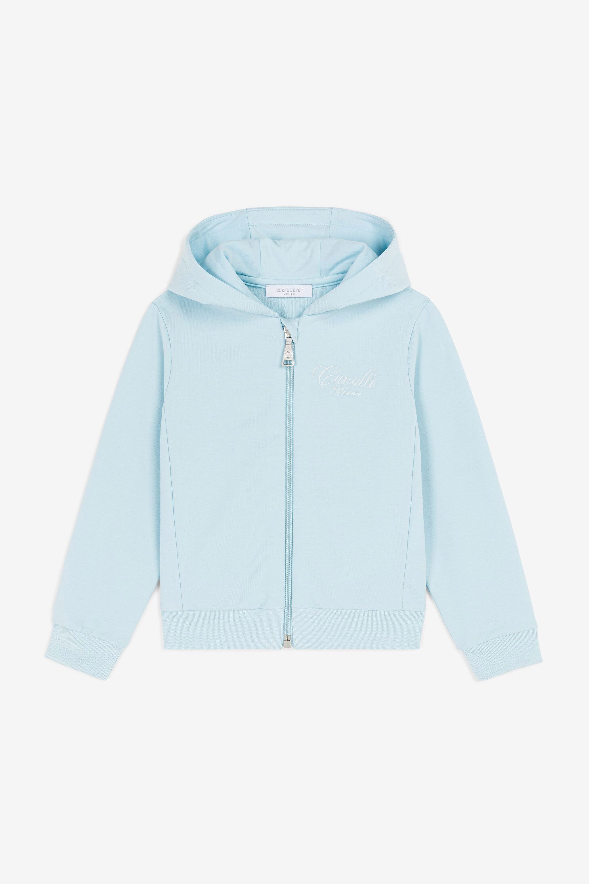 Logo-embroidered Zipped Hoodie