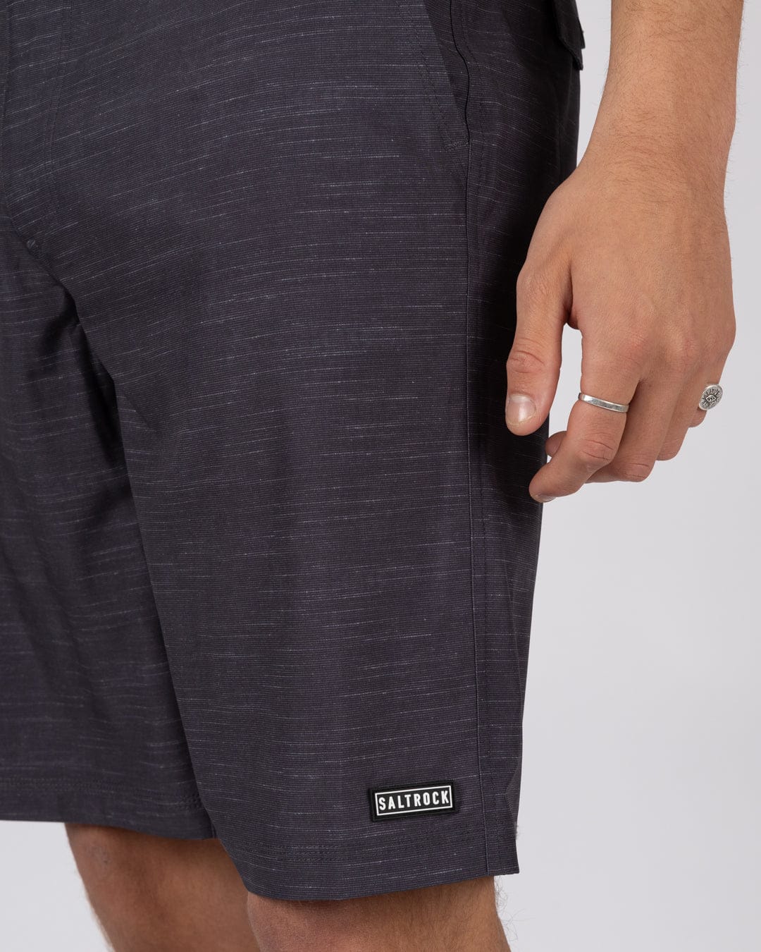 Saltrock Amphibian 2 Mens Hybrid Shorts in Dark Grey - : W