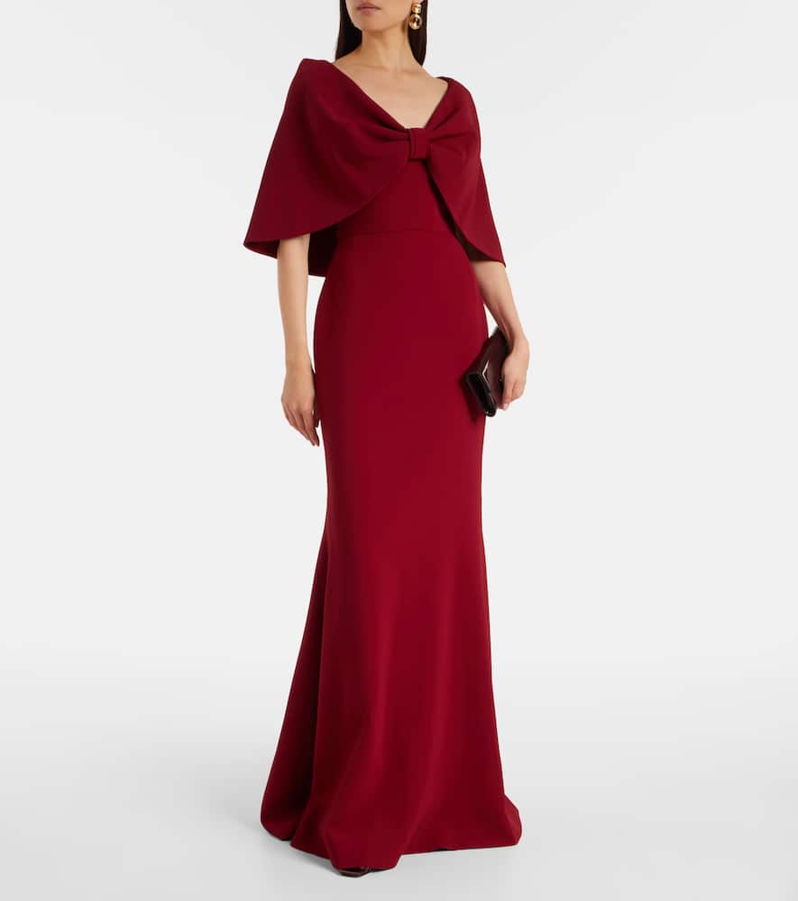 Caped cady gown
