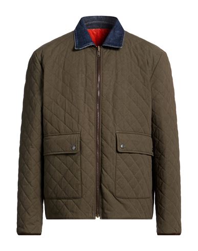 Man Puffer Military green Size S Cotton