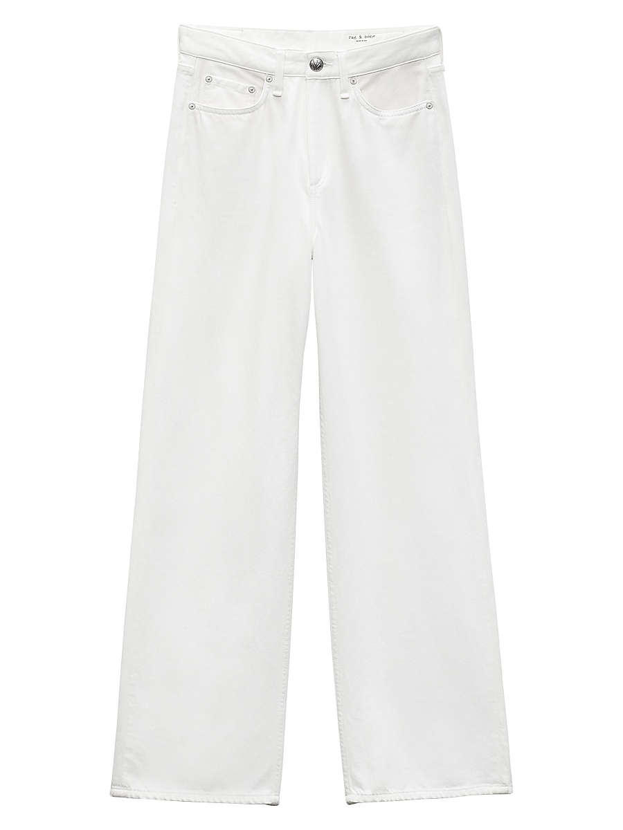 Women's Logan Cotton-Blend Wide-Leg Jeans - Optic White