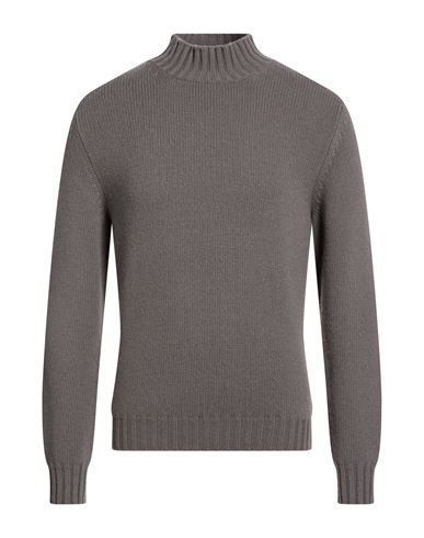 Man Turtleneck Grey Size 38 Virgin Wool, Cashmere