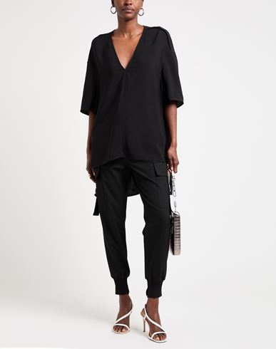Rick Owens Woman Top Black Size 4 Viscose, Acetate