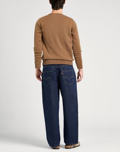Man Sweater Camel Size 44 Wool, Cashmere