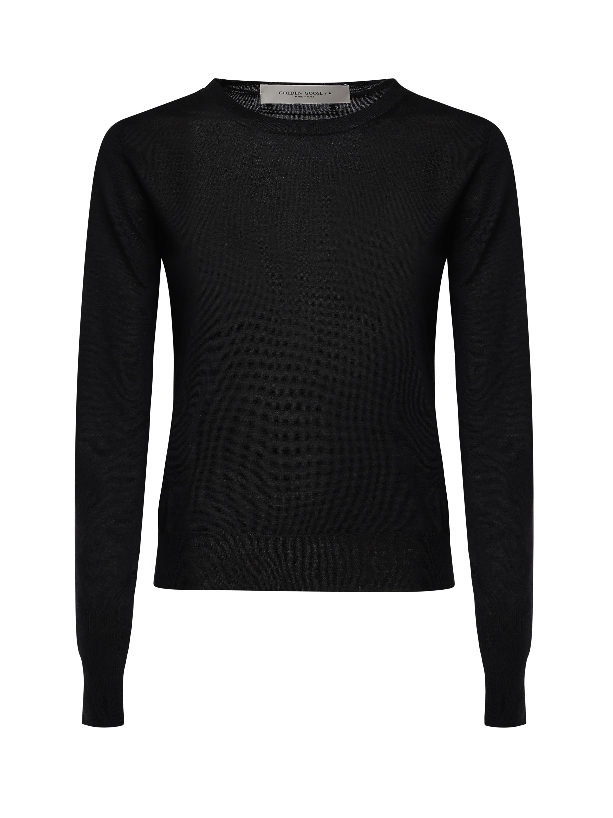 Distressed wool jumper