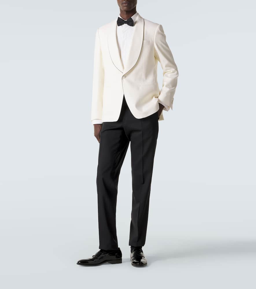 Wool tuxedo pants