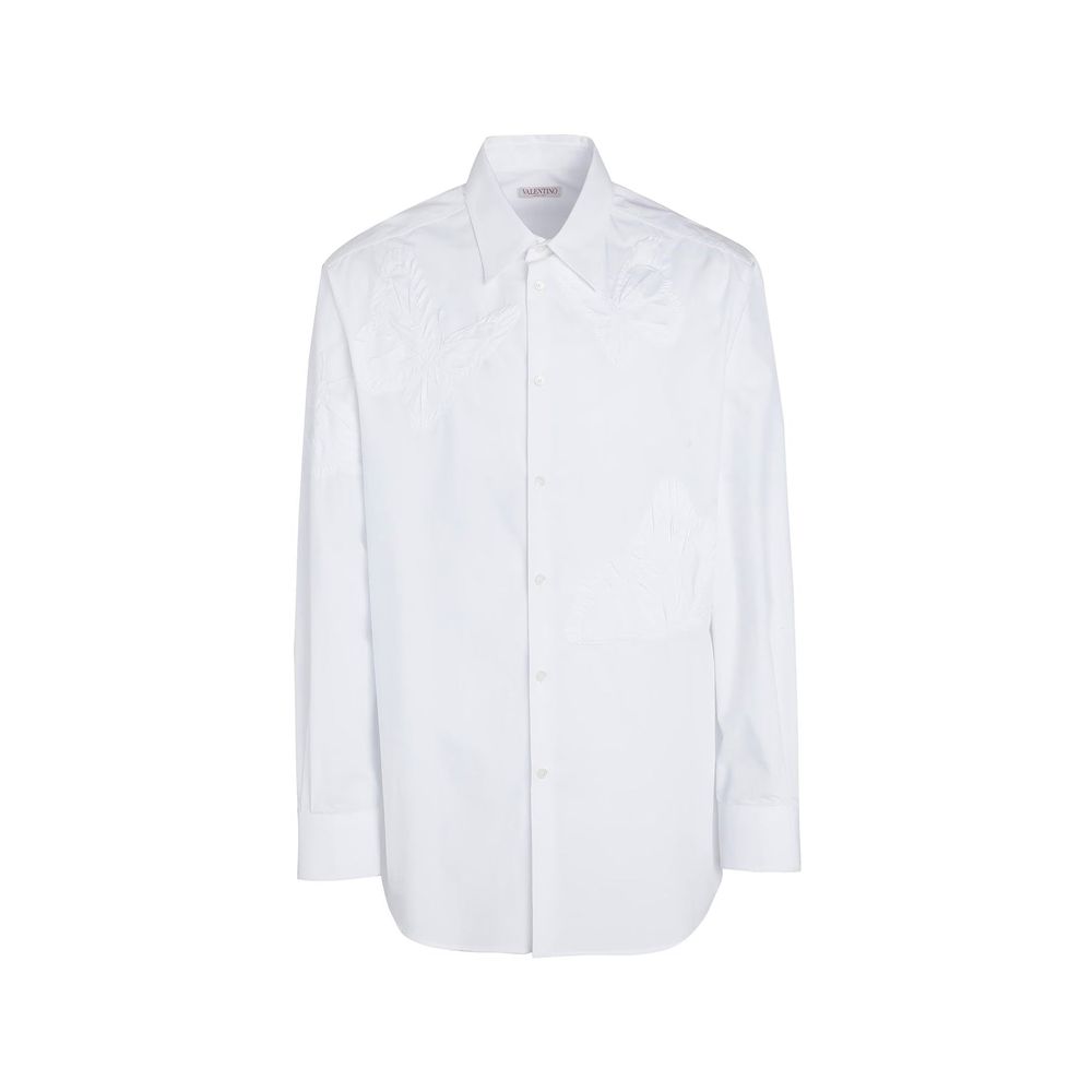 Embroidered Cotton Shirt — White