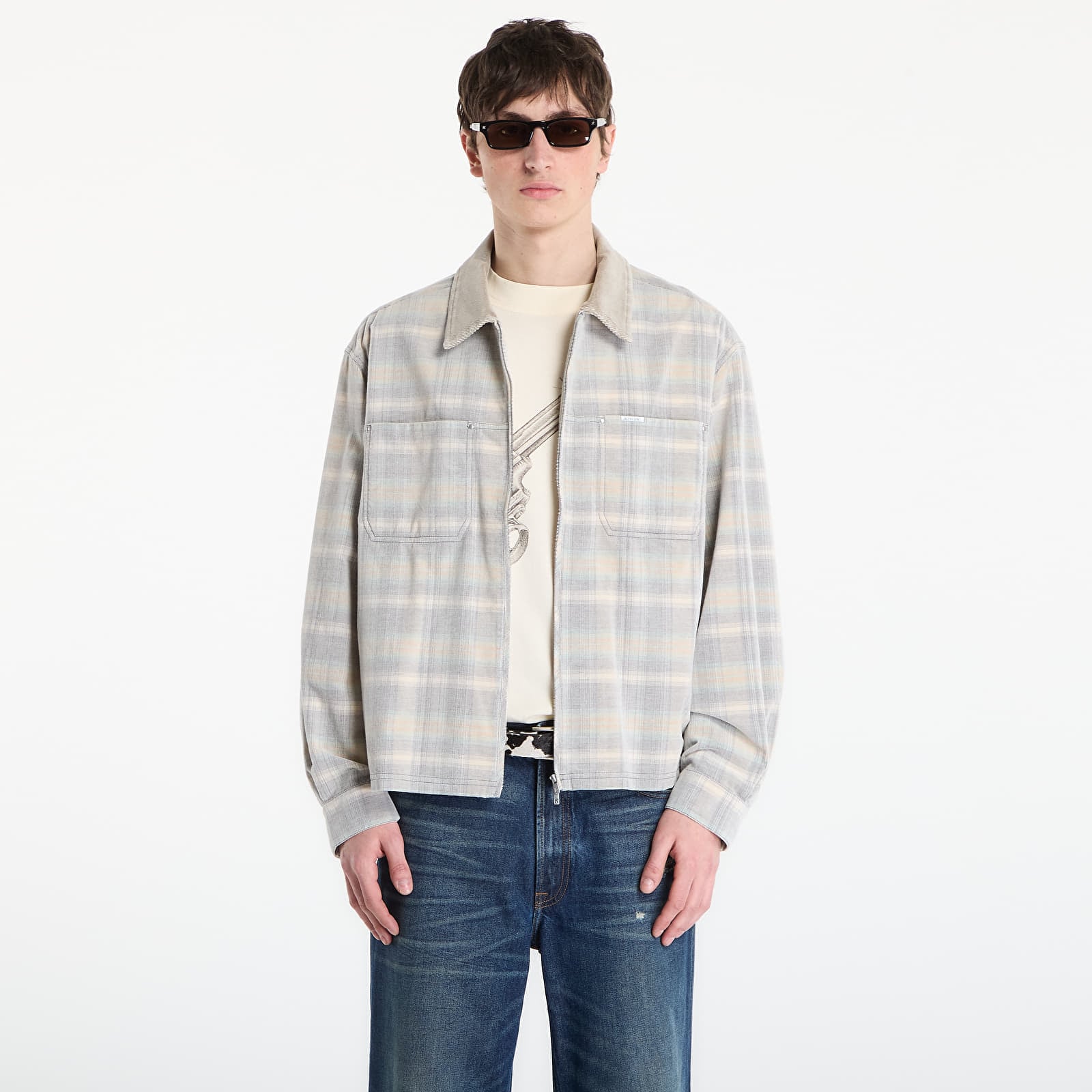Shirt REPRESENT Cord Zip Flannel Shirt UNISEX Minera