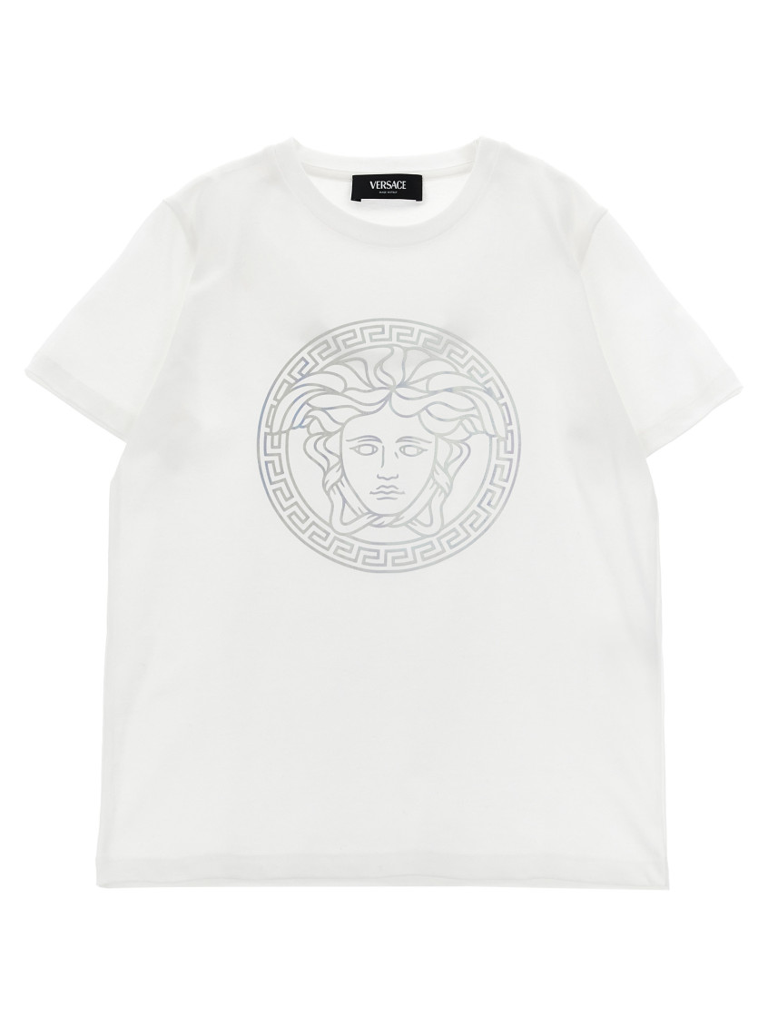 Boys White Graphic T-Shirt