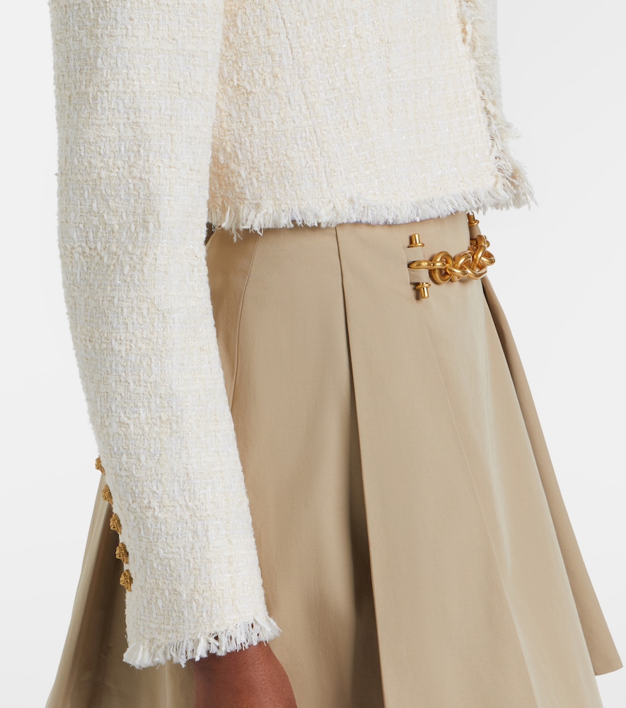 Cropped tweed jacket