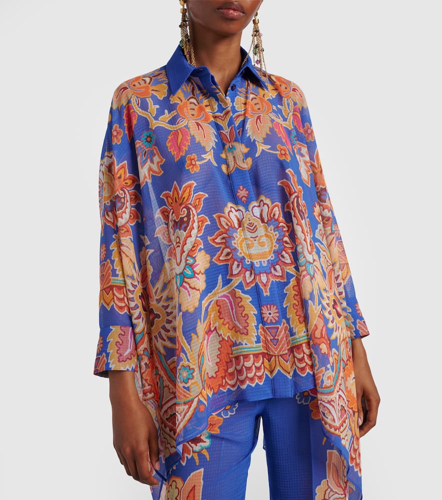 Printed poncho