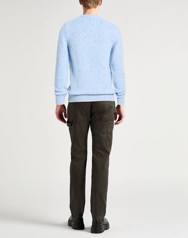 Man Sweater Sky blue Size 40 Cashmere