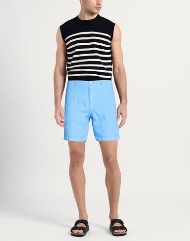 Man Shorts & Bermuda Shorts Light blue Size 30 Linen