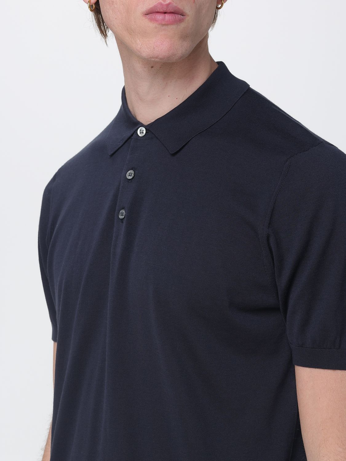 Polo Shirt Men color Blue