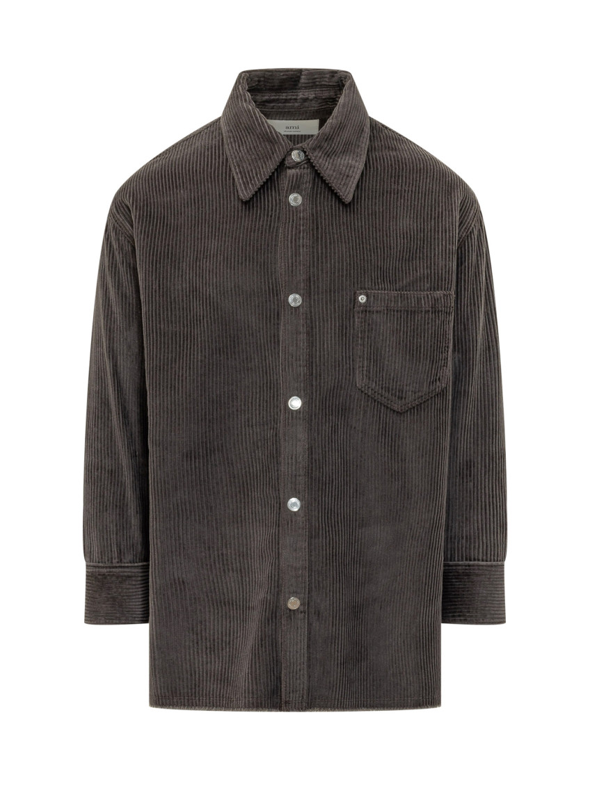 Grey Relaxed Solid Shirt