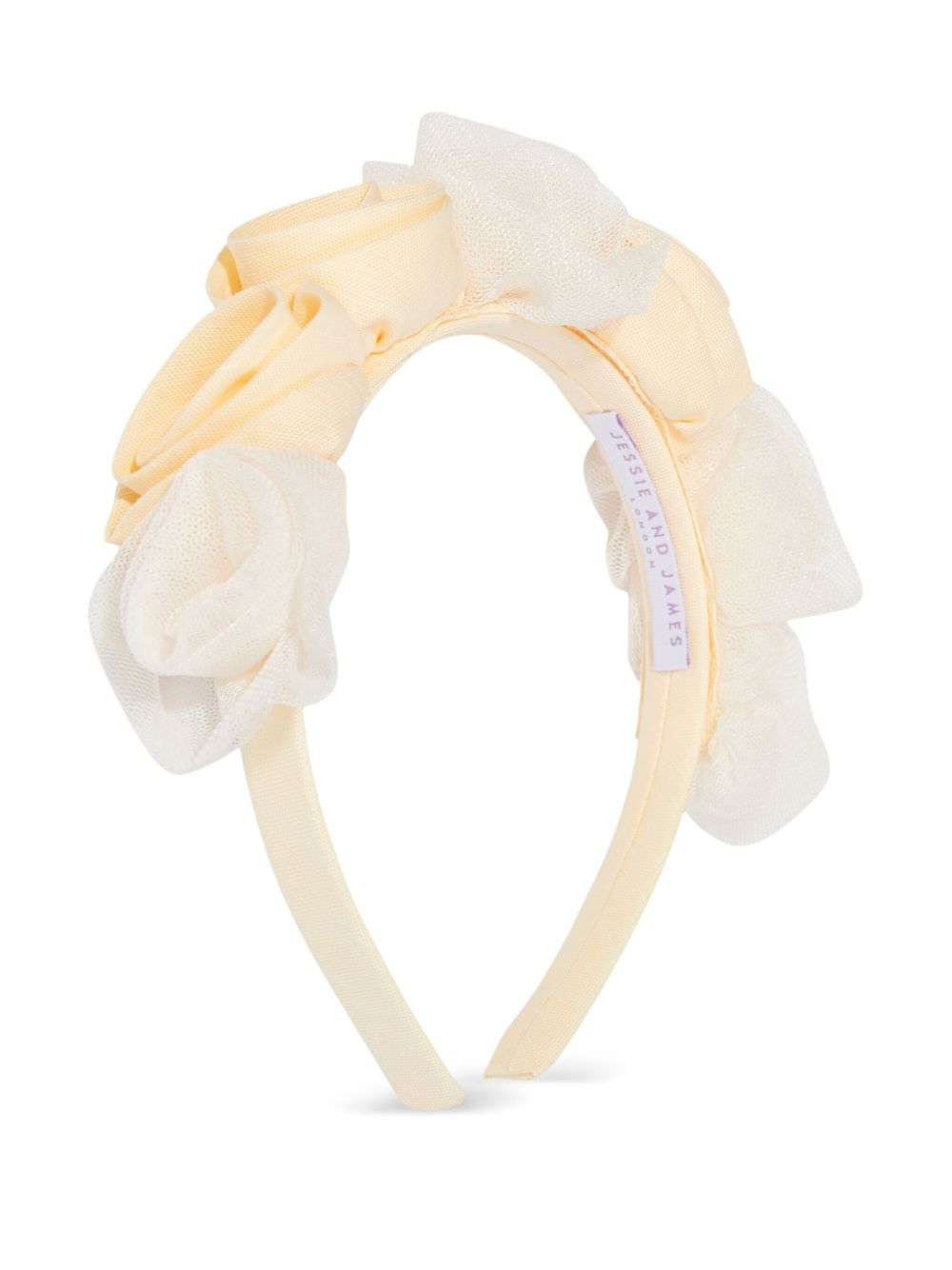 Rose appliqué hair band - Yellow