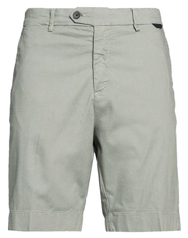 Man Shorts & Bermuda Shorts Sage green Size 30 Cotton, Polyester, Elastane