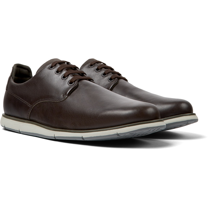 CAMPER Smith - Formal shoes for Men - Blue, 46, Smooth leather/Cotton fabric