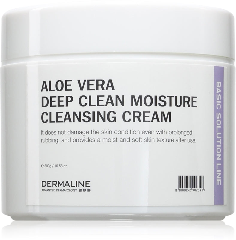 Dermaline Basic Solution Line Aloe Vera Deep Clean Facial Cleansing Crea