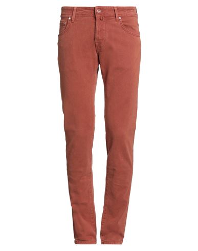 Jacob Cohёn Man Pants Rust Size 31 Cotton, Elastane, Polyester