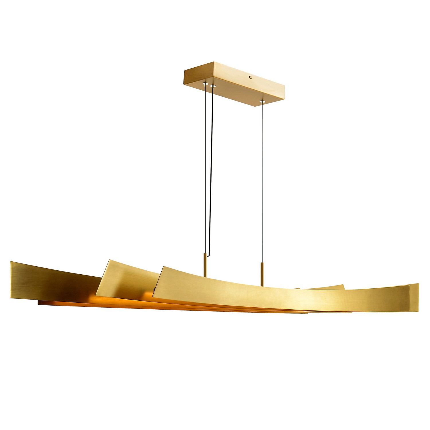Brass LED Chandelier from the Candora Collection