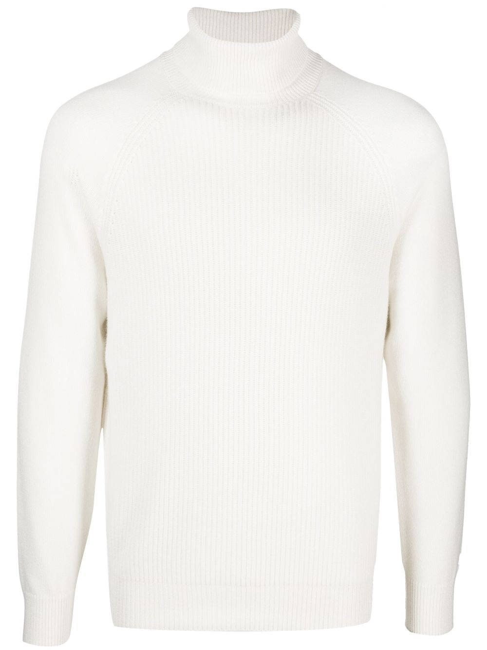 Cashmere roll-neck jumper - White