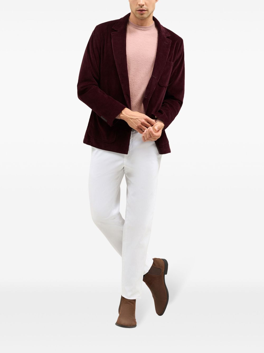 Cotton blazer - Neutrals
