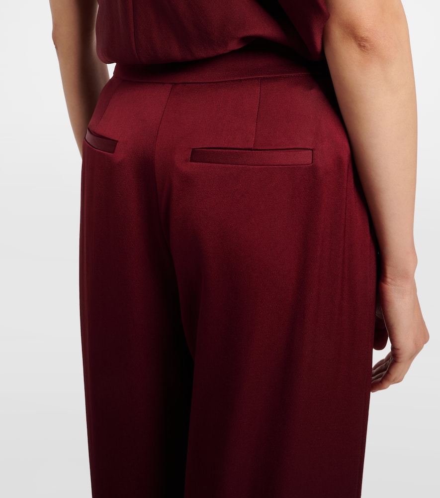 Kyra satin wide-leg pants
