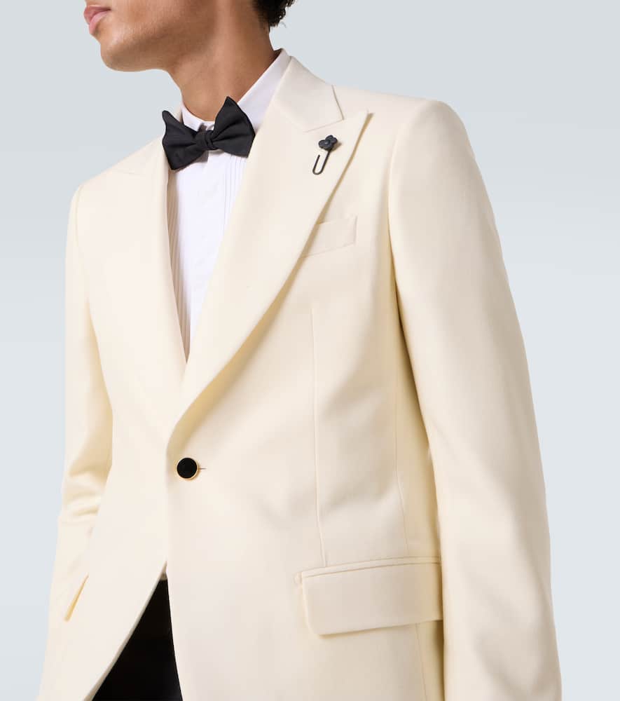 Single-breasted virgin wool blazer