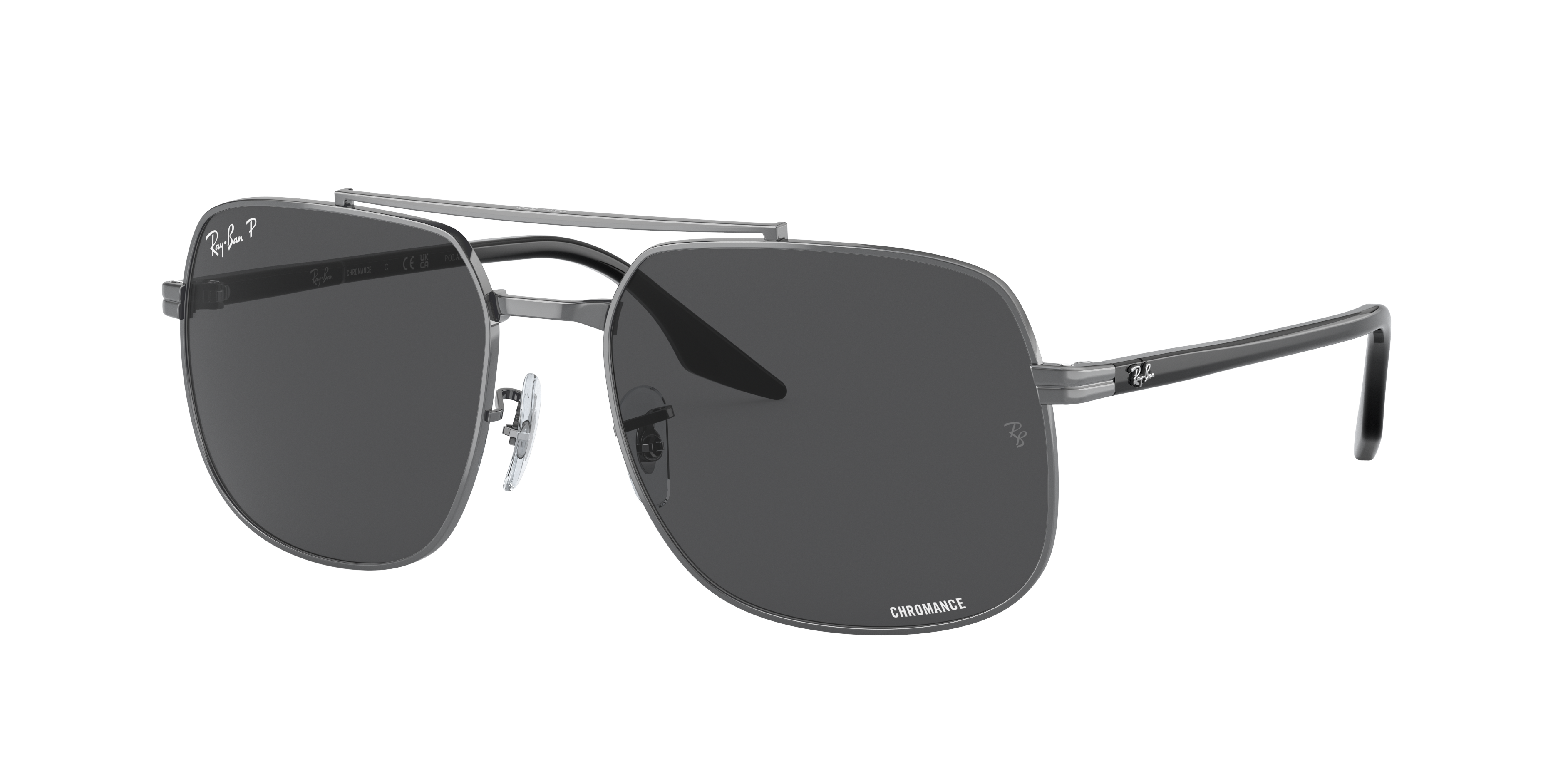 Ray-Ban Unisex Sunglass RB3699 - Frame color: Gunmetal, Lens color: Dark Grey