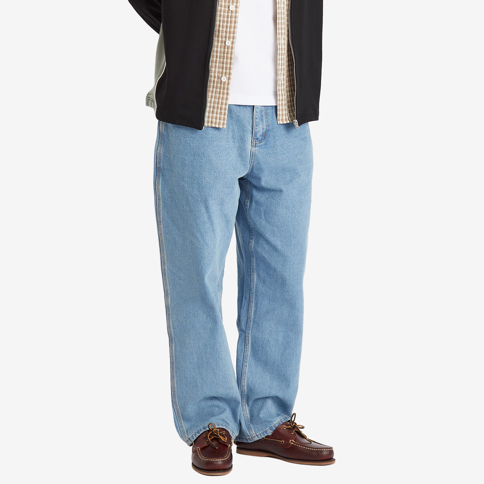 Butter Goods Men's Baggy Denim Jeans in Washed Indigo