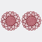 'symi' Placemat, Set Of Two, Burgundy