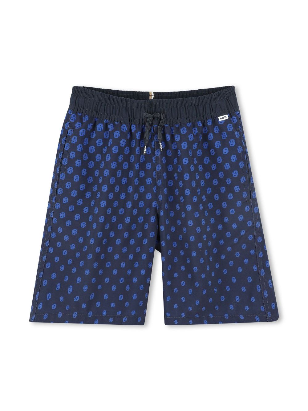 Monogram-print swim shorts - Blue