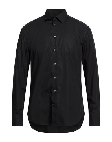Man Shirt Black Size 16 Cotton