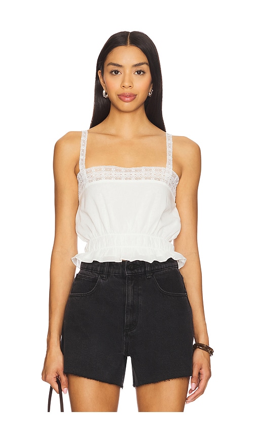 FAITHFULL THE BRAND Camille Top in White. -  XL also in L