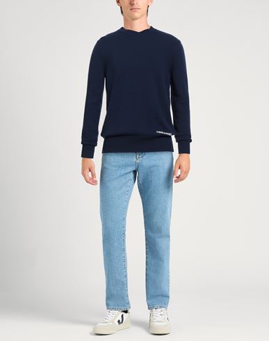 Man Sweater Navy Size M Wool, Polyamide