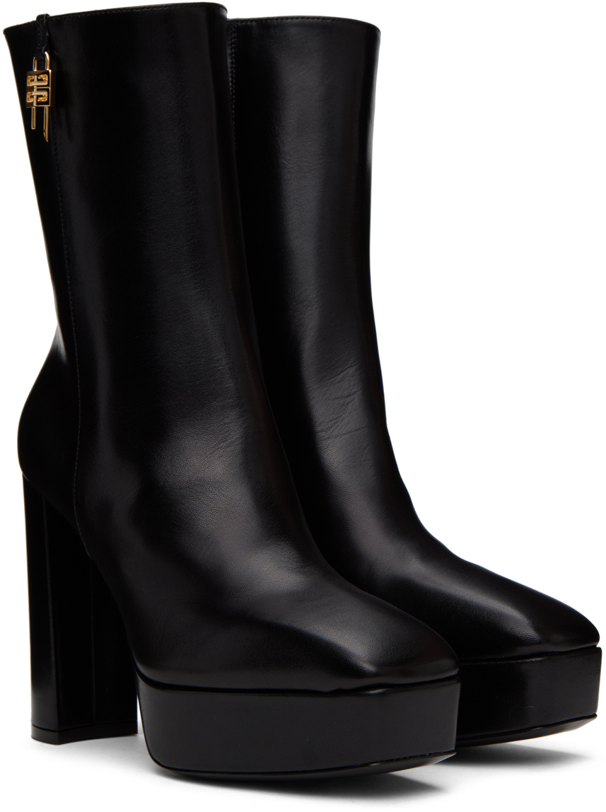 Givenchy Black G Lock Platform Boots
