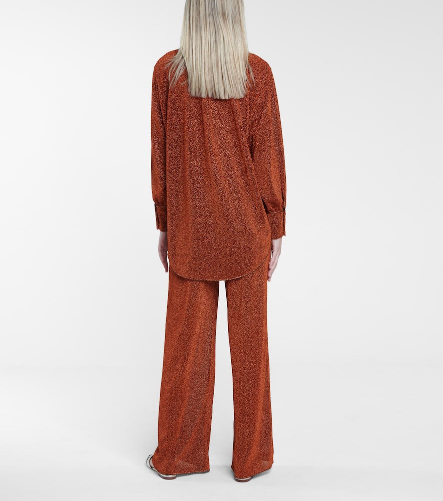 Oséree Lumière high-rise wide-leg pants