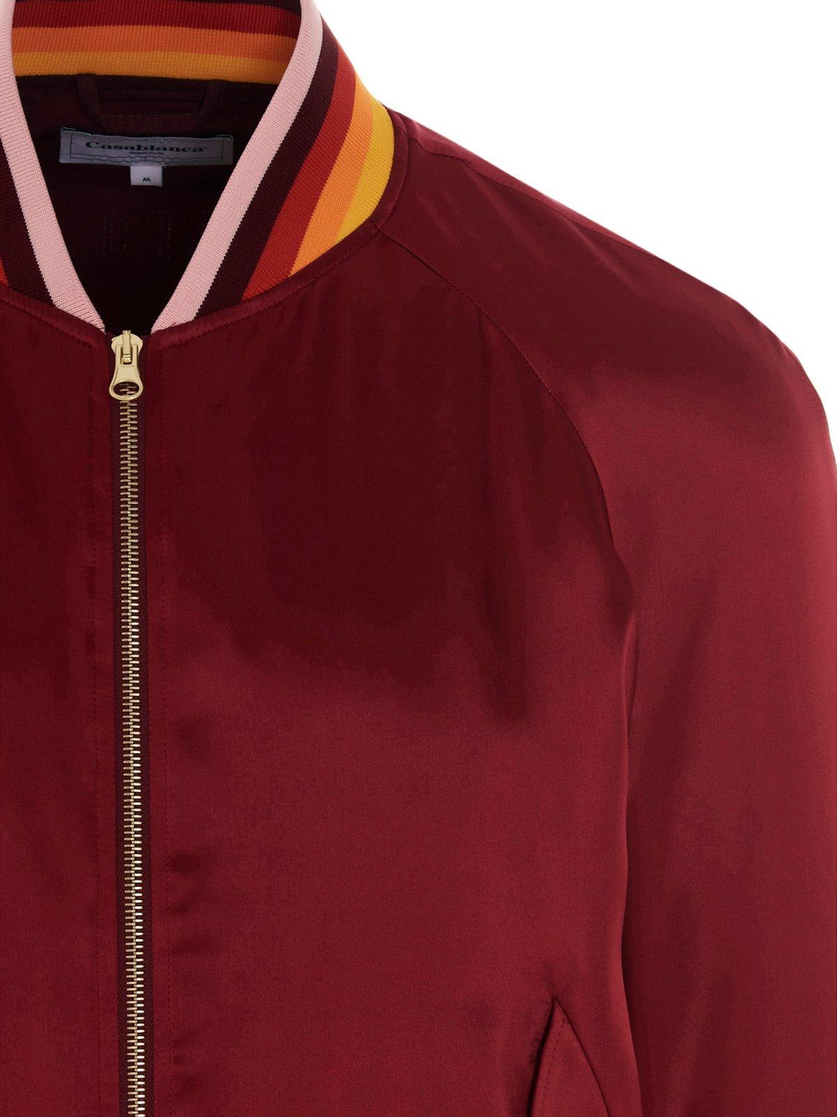 Graphic Embroidered Bomber Jacket