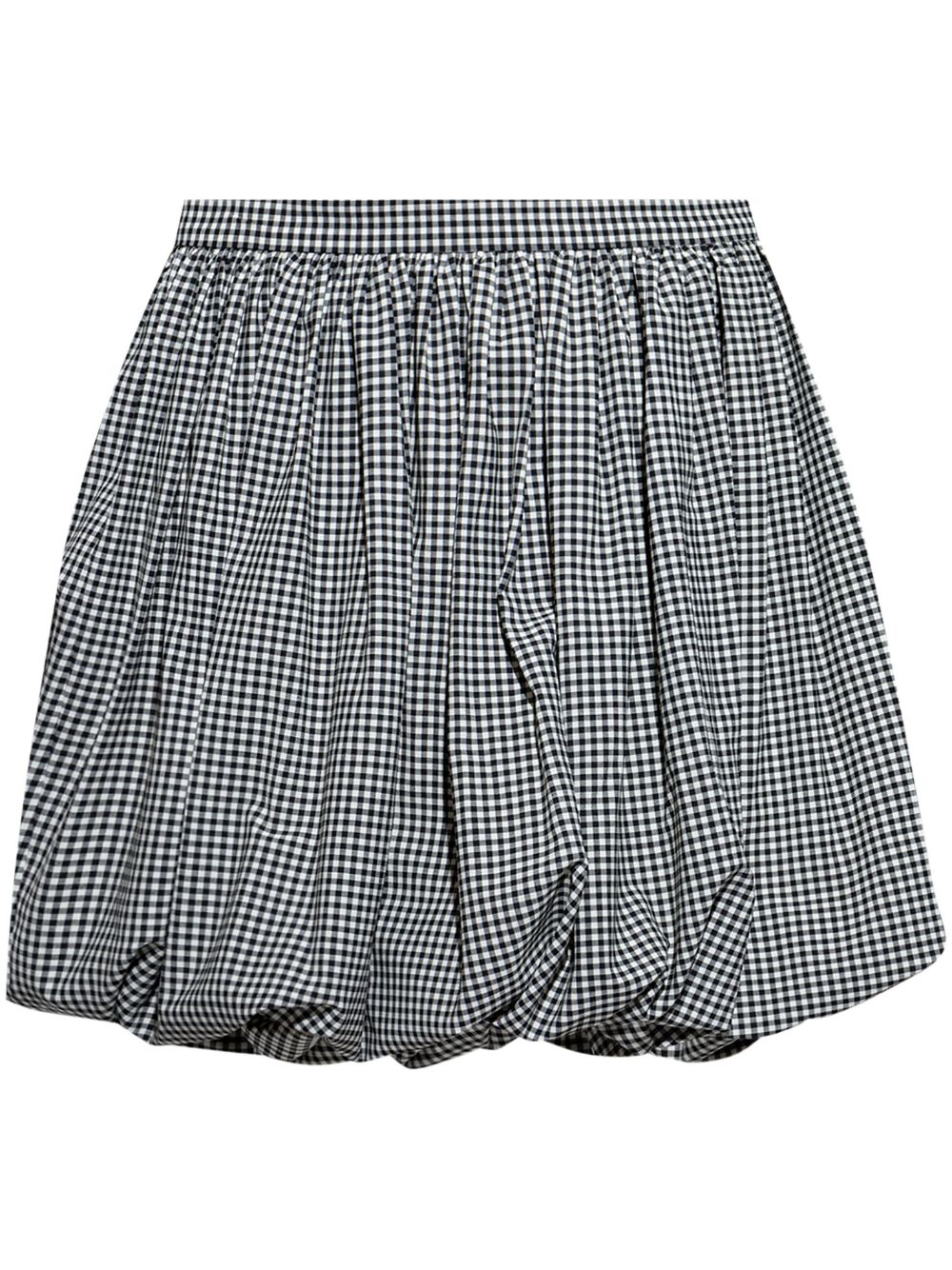 Checked mini skirt - Black