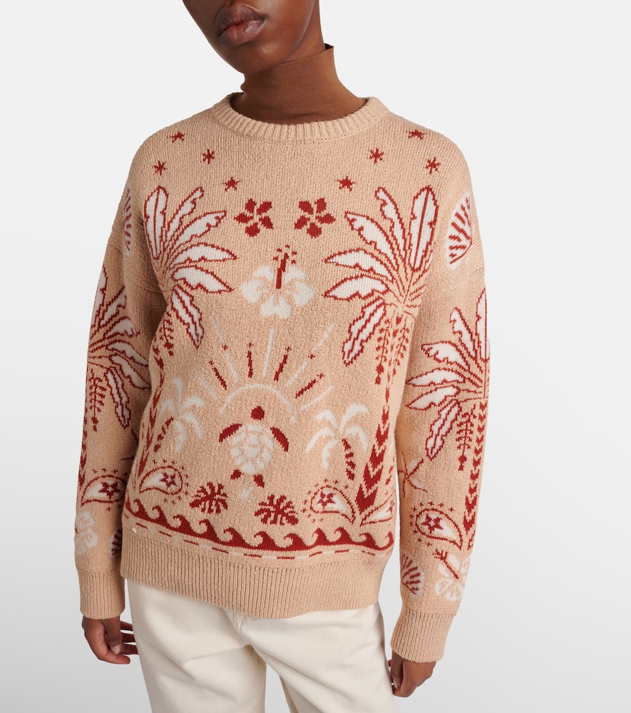 Echoes Of The Island wool and cotton sweater