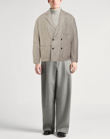 Man Blazer Taupe Size 38 Virgin Wool, Cashmere