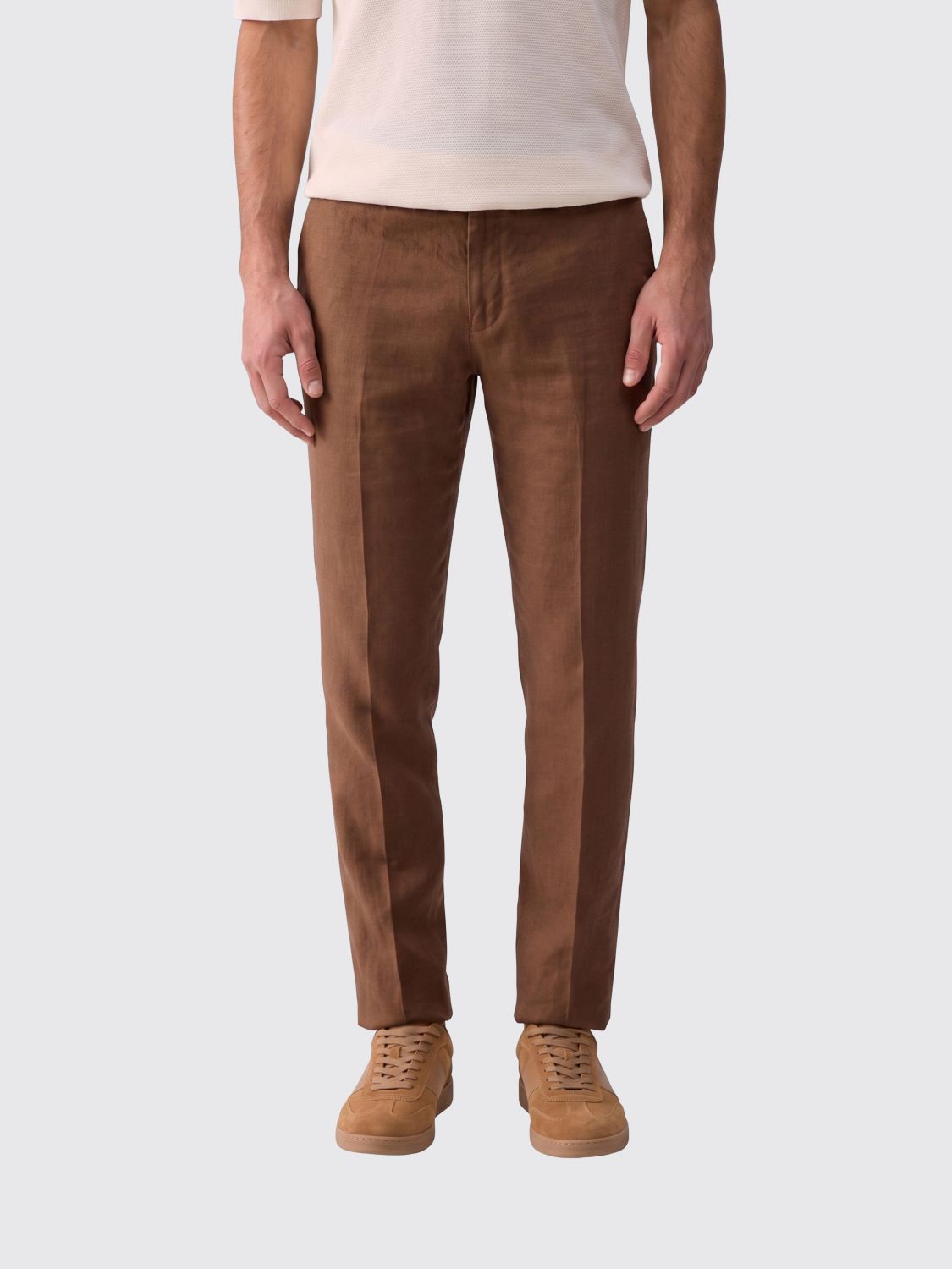 Pants Men color Leather